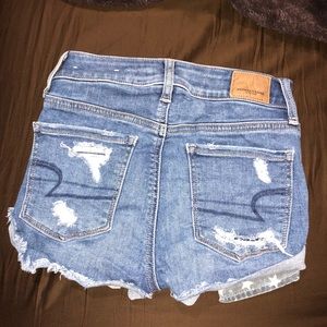 American Flag High Waisted Jean Shorts